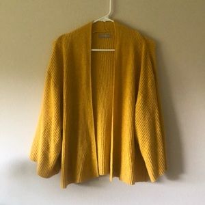 Gold Anthropologie Cardigan